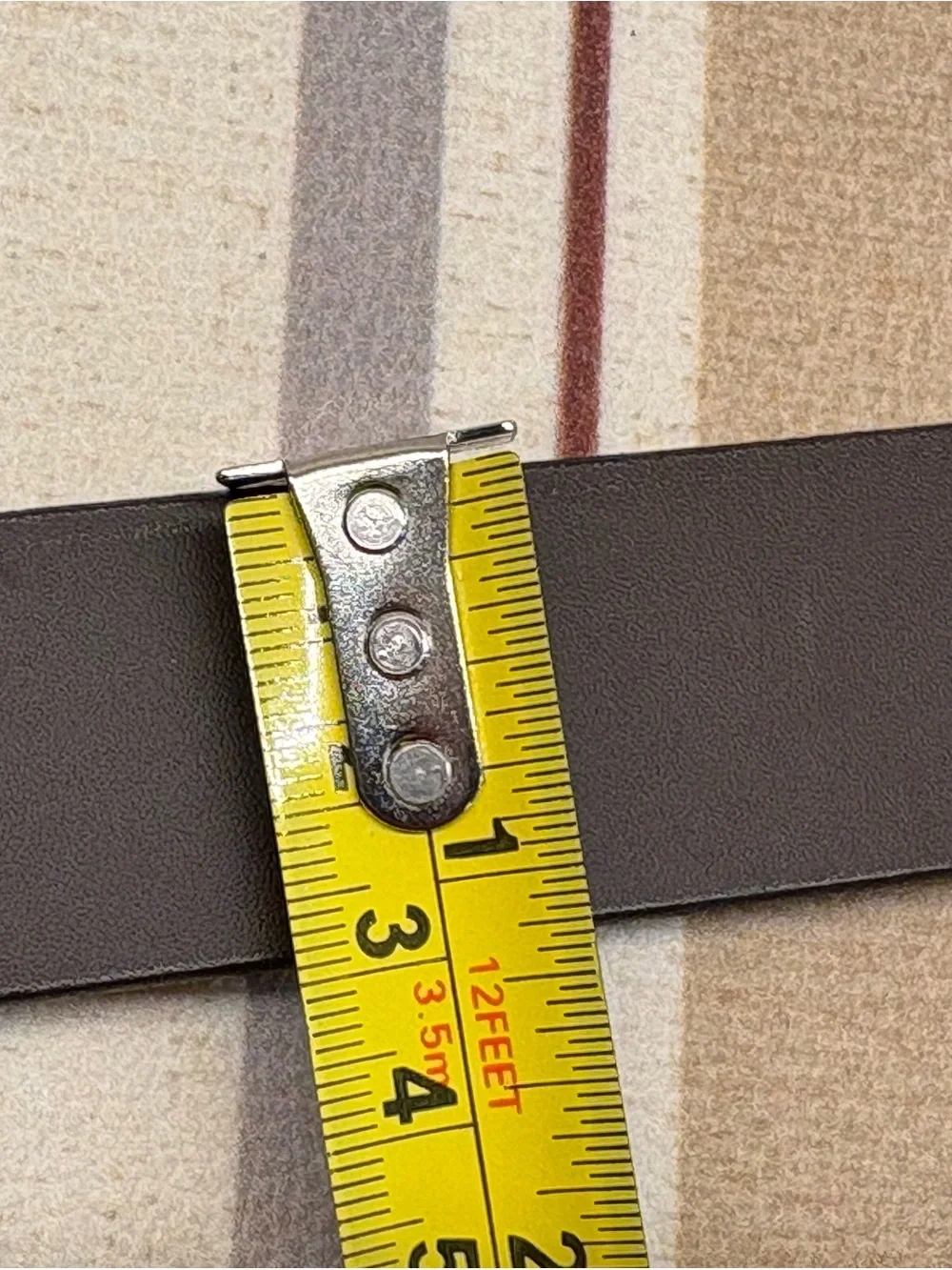 Gap Kids Brown Bonded Leather Belt Brass Buckle Size M Made in USA Classic